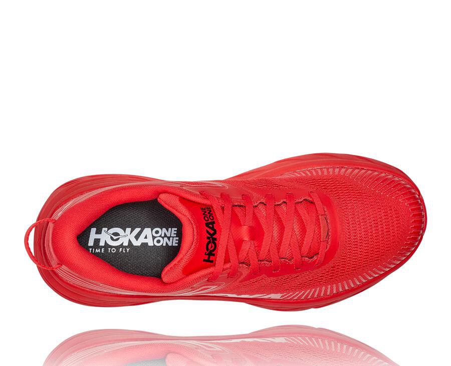 Hoka One One Hardloopschoenen Heren - Bondi 7 - Rood - OE7240931